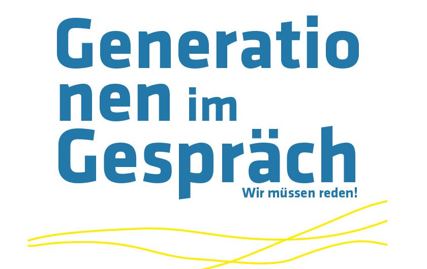 Generationen Im Gespräch Plakat Weiss