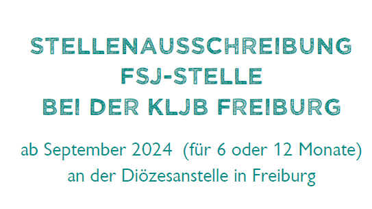 FSJ-Stellen Bei Der KLJB Freiburg